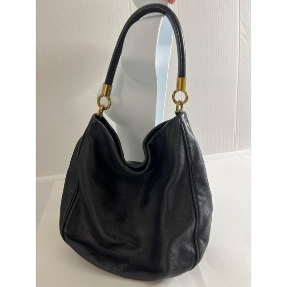 Marc by Marc Jacobs Too Hot to Handle Black‎ Leather Hobo Shoulder Bag - Picture 14 of 15